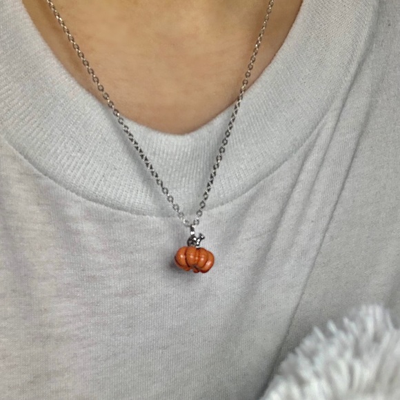 πβ―π β
SILVER PUMPKIN NECKLACE - Picture 5 of 8